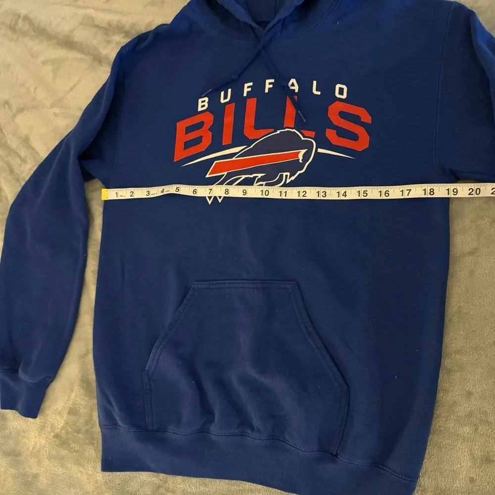 NFL Buffalo Bills Blue and Red Hoodie Sweatshirt. Women’s Small. Used. - Picture 4 of 6